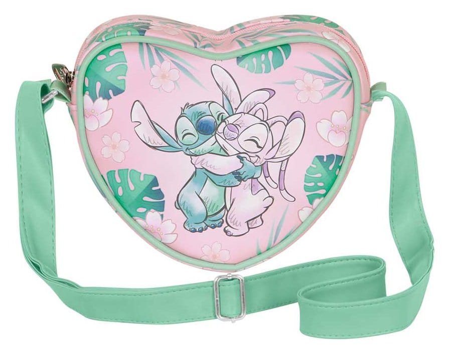 Lilo & Stitch Casual Heart Crossbody Bag Hug Pink