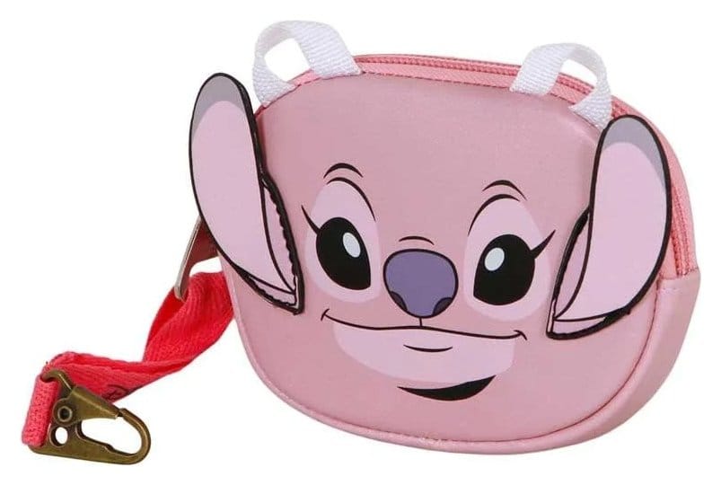 Lilo & Stitch Pill Coin Purse Angel Face Pink