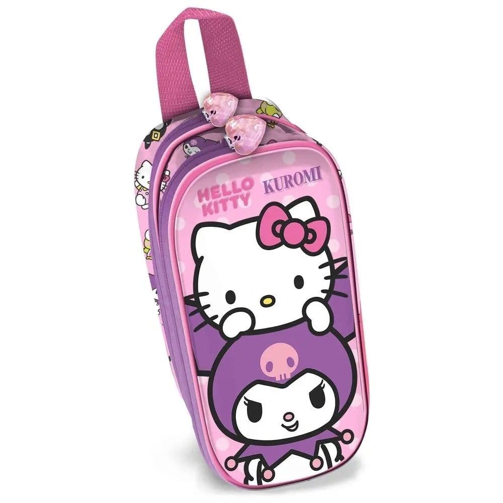 Sanrio 3D Double Pencil case Hello Kitty Playful Pink