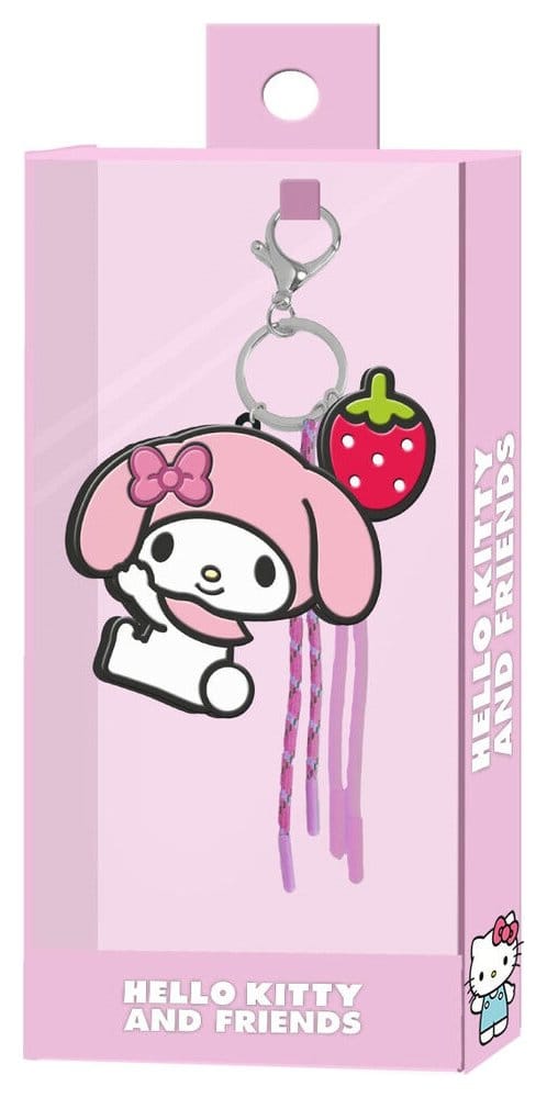 Sanrio Charm Keyring My Melody Face