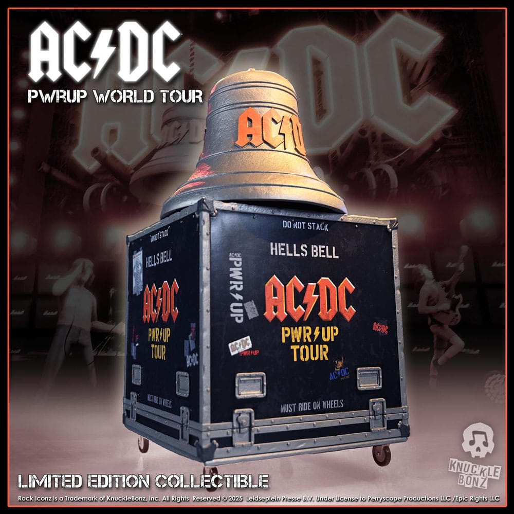 AC/DC Rock Ikonz On Tour Statue PWR UP Tour Hells Bell
