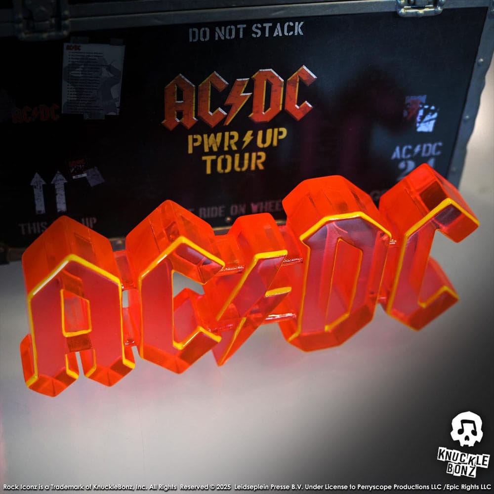 AC/DC Rock Iconz On Tour Statue PWR UP Tour Road Case