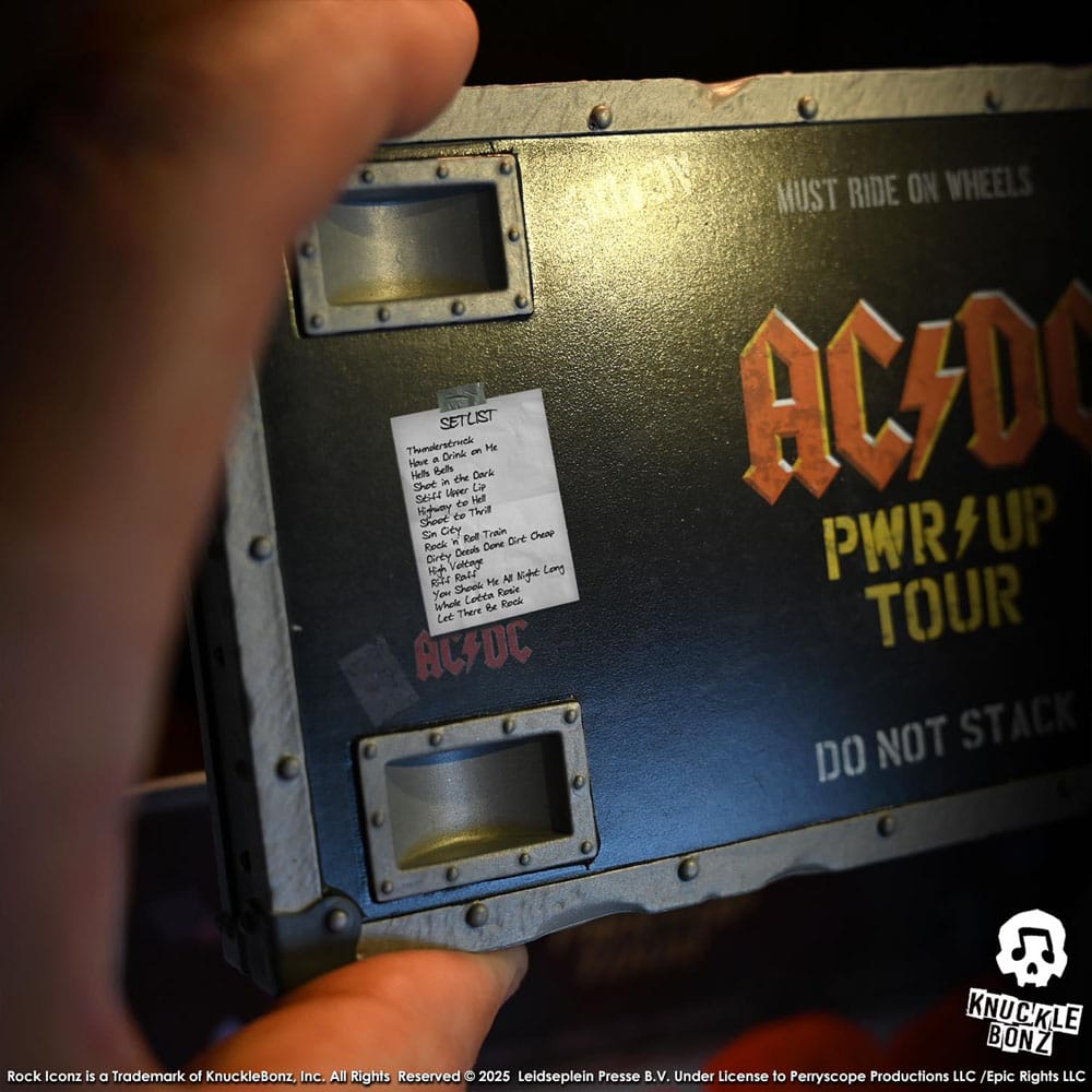 AC/DC Rock Iconz On Tour Statue PWR UP Tour Road Case