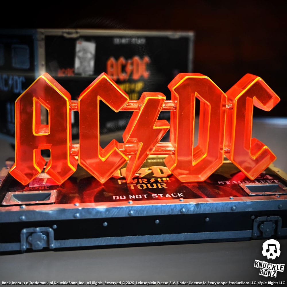 AC/DC Rock Iconz On Tour Statue PWR UP Tour Road Case