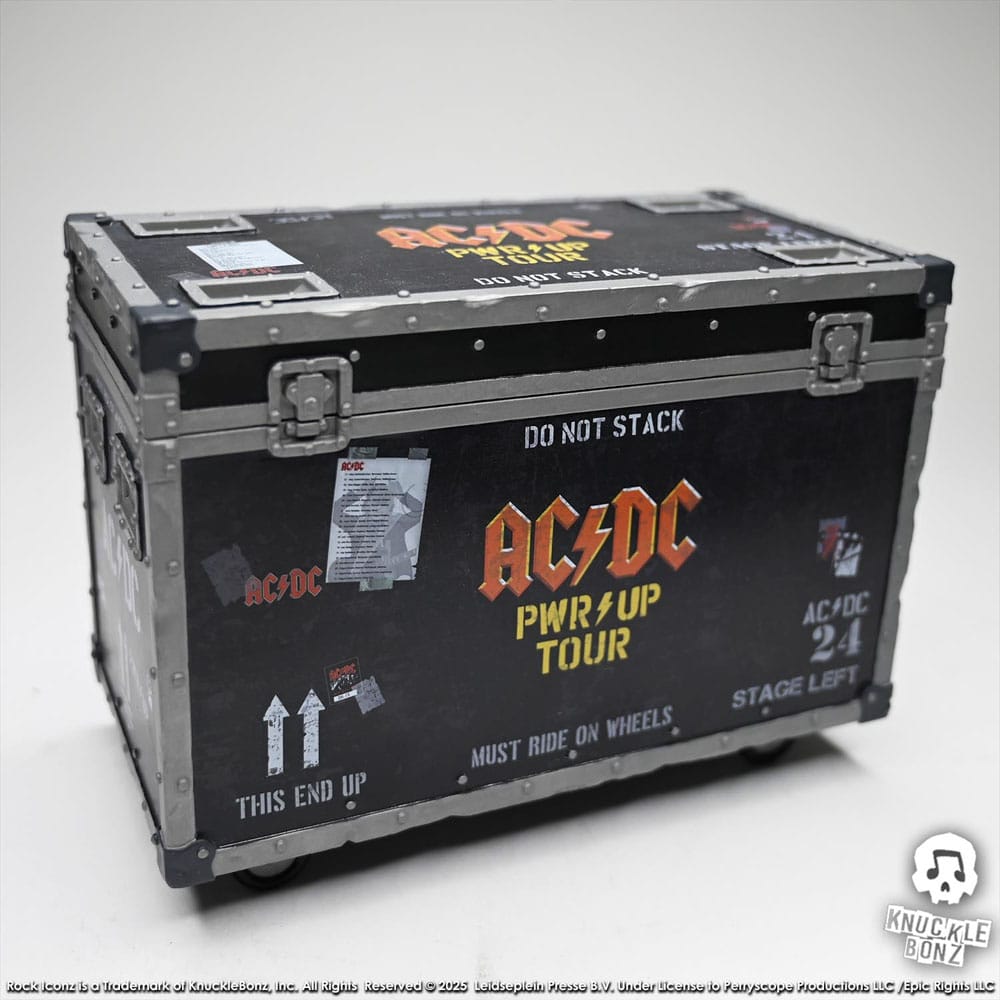 AC/DC Rock Iconz On Tour Statue PWR UP Tour Road Case