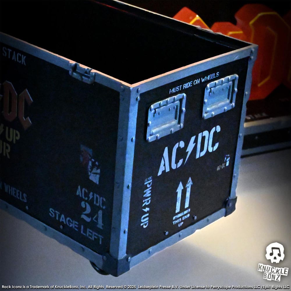 AC/DC Rock Iconz On Tour Statue PWR UP Tour Road Case