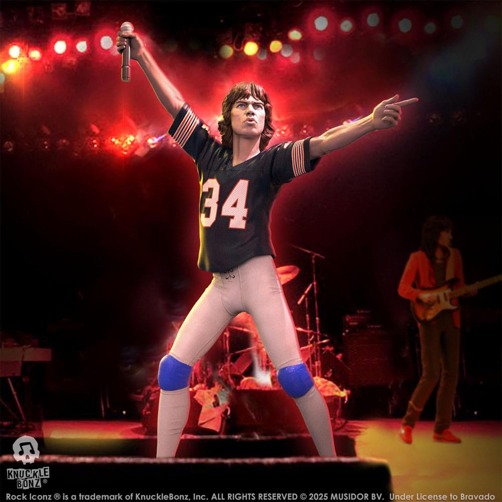 Rolling Stones Rock Iconz Statue Mick Jagger US Tour 1981 (Black Jersey) 22 cm