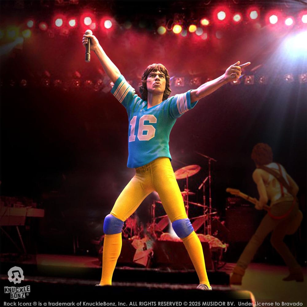 Rolling Stones Rock Iconz Statue Mick Jagger US Tour 1981 (Blue Jersey) 22 cm