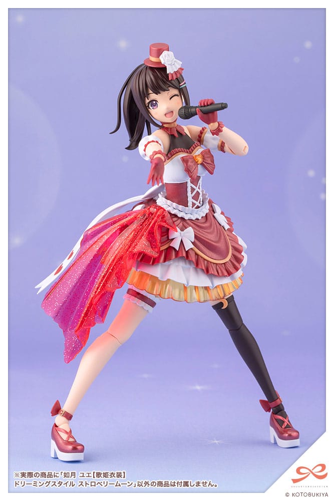 Sousai Shojo Teien Plastic Model Kit 1/10 Yue Kisaragi Diva Costume Dreaming Style Strawberry Moon 16 cm