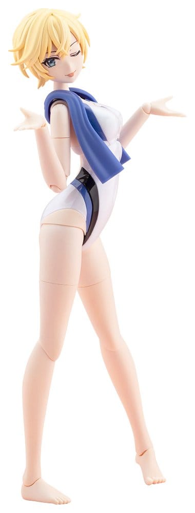 Sousaishojoteien Plastic Model 1/10 Rui Saotome Touou High School Competitive Swimsuit Dreaming Style White Dolphin 16 cm