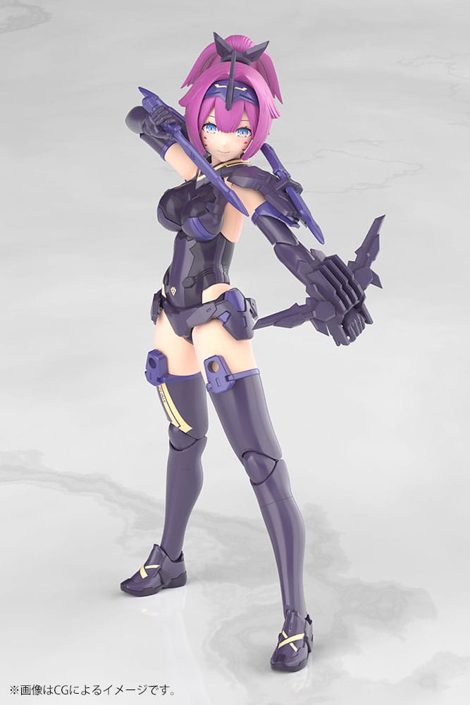 Megami Device Plastic Model Kit 1/1 Asra Archer Kizuna Shadow Edition Full Package 14 cm