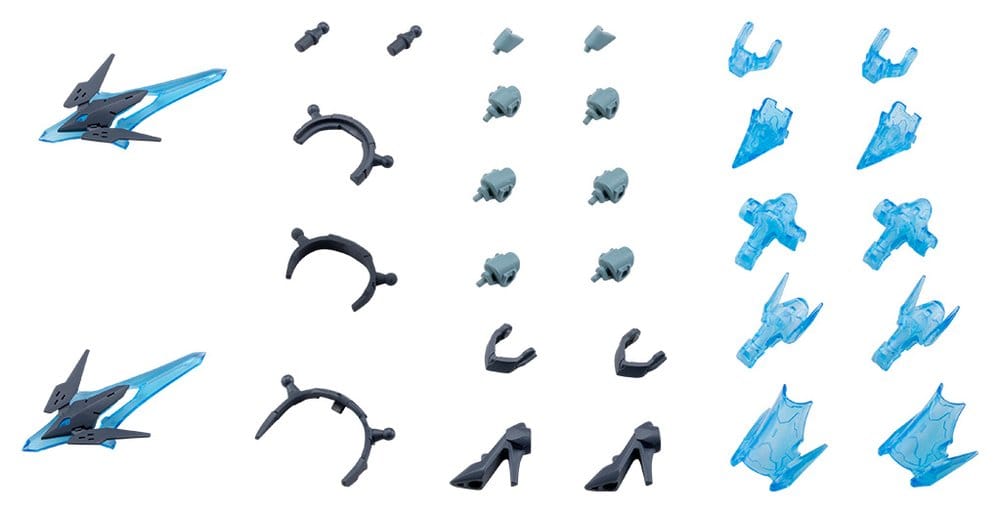 Kotobukiya M.S.G. Model Kit Accessory Set Mecha Supply 34 Holonic Headdress & Holonic High Heels Grey Ver.