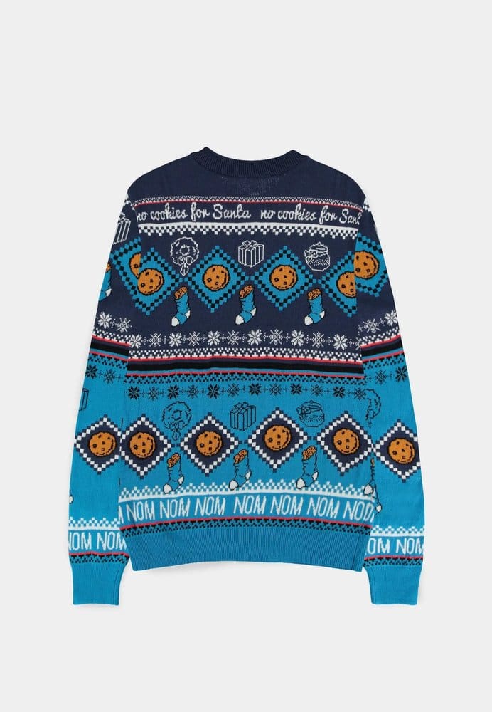 Sesame Street Christmas Sweater Cookie Monster Size XL
