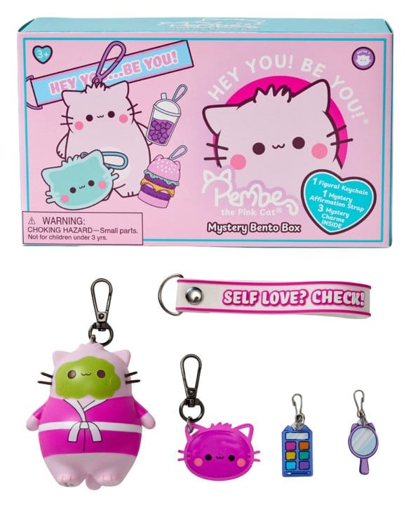 Pink Keyrings Blind Box Bento Box Display 8 cm (8)