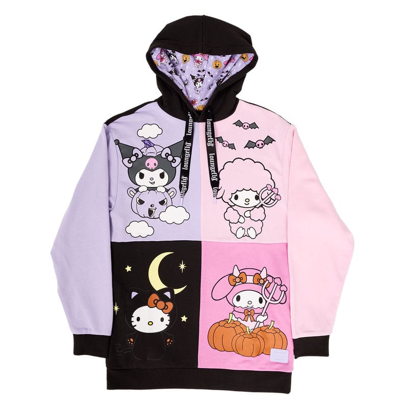 Kuromi and my Melodi by Loungefly hooded jacket Halloween Size M