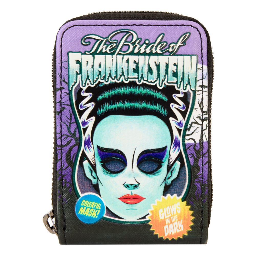 Universal Monsters by Loungefly Wallet Bride of Frankenstein Neon Mask