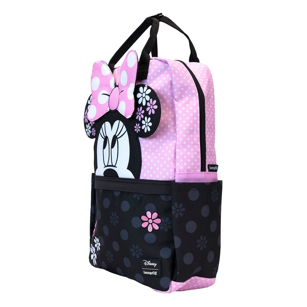 Disney by Loungefly Full-Size Backpack Minnie Floral Rock the Dots