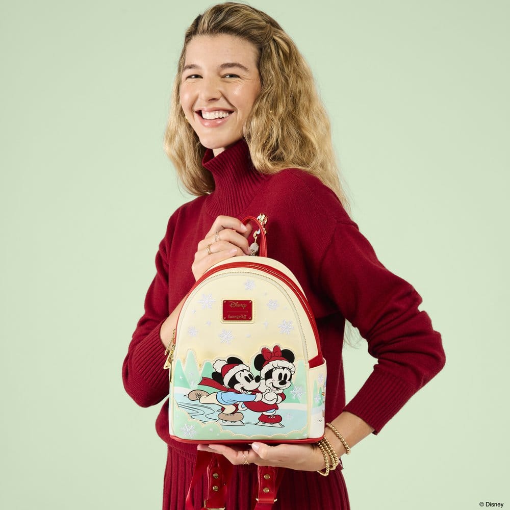 Mickey & Friends by Loungefly Mini Backpack with Headband Holder Ice Skating