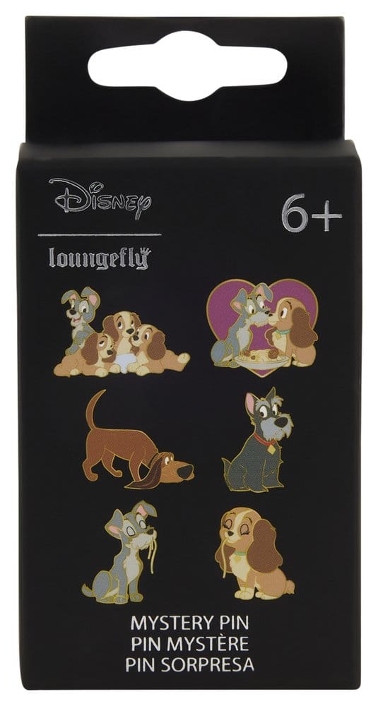 Disney by Loungefly Enamel Pins Lady and the Tramp Blind Display (12)