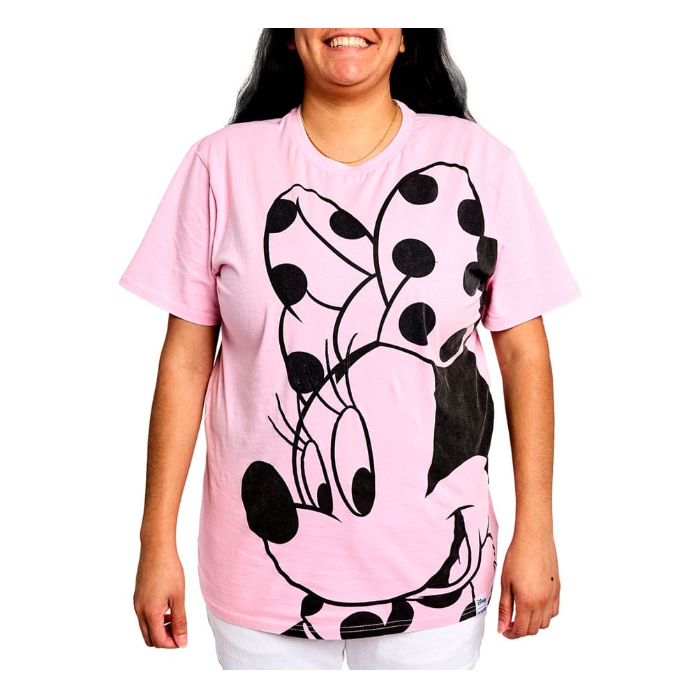 Disney by Loungefly Tee T-Shirt Unisex Minnie Rocks the Dots Florals  Size L