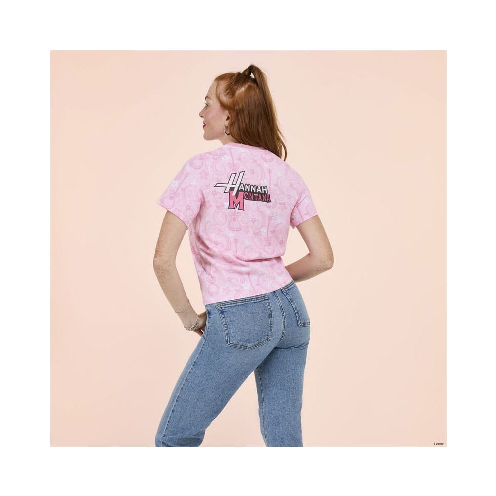 Disney by Loungefly Tee T-Shirt Unisex Hannah Montana Shirred Hem Size XXL