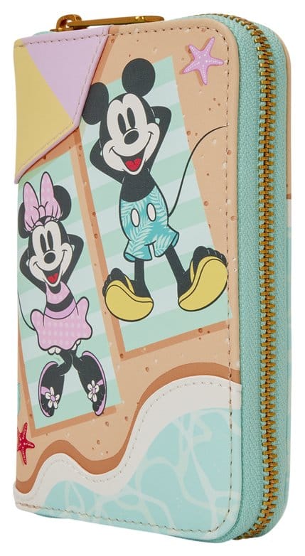 Mickey & Minnie Beach Fun Zip Around Wallet