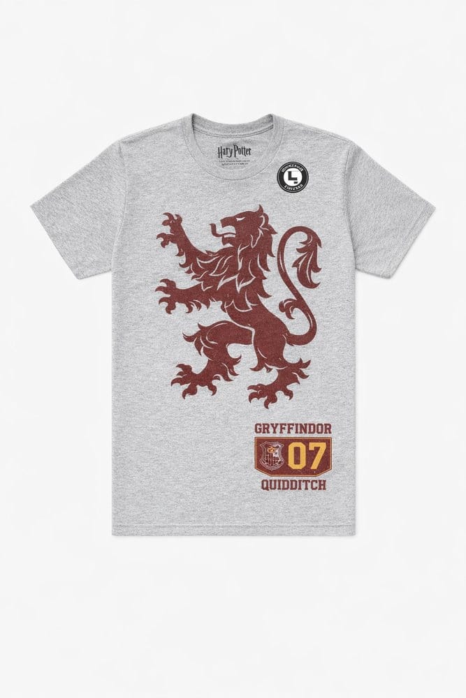 Harry Potter T-Shirt Gryffindor 07 Quidditch Lion Crest Size L