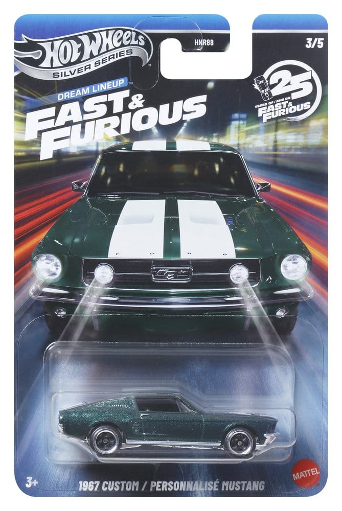 Fast & Furious Hot Wheels Silver Series Die-Cast Vehicles 1/64 979N Assortment (24)
