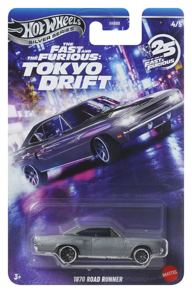 Fast & Furious Hot Wheels Silver Series Die-Cast Vehicles 1/64 979M Tokyo Drift Assortment (24)