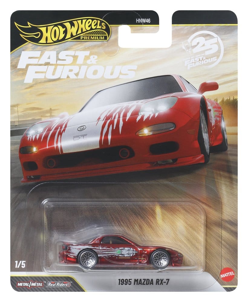 Fast & Furious Hot Wheels Premium Die-Cast Vehicles 1/64 979P Assortment (10)