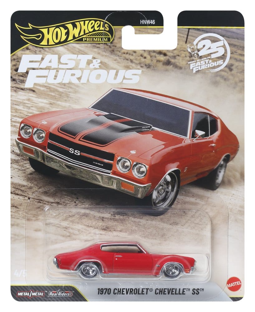 Fast & Furious Hot Wheels Premium Die-Cast Vehicles 1/64 979P Assortment (10)