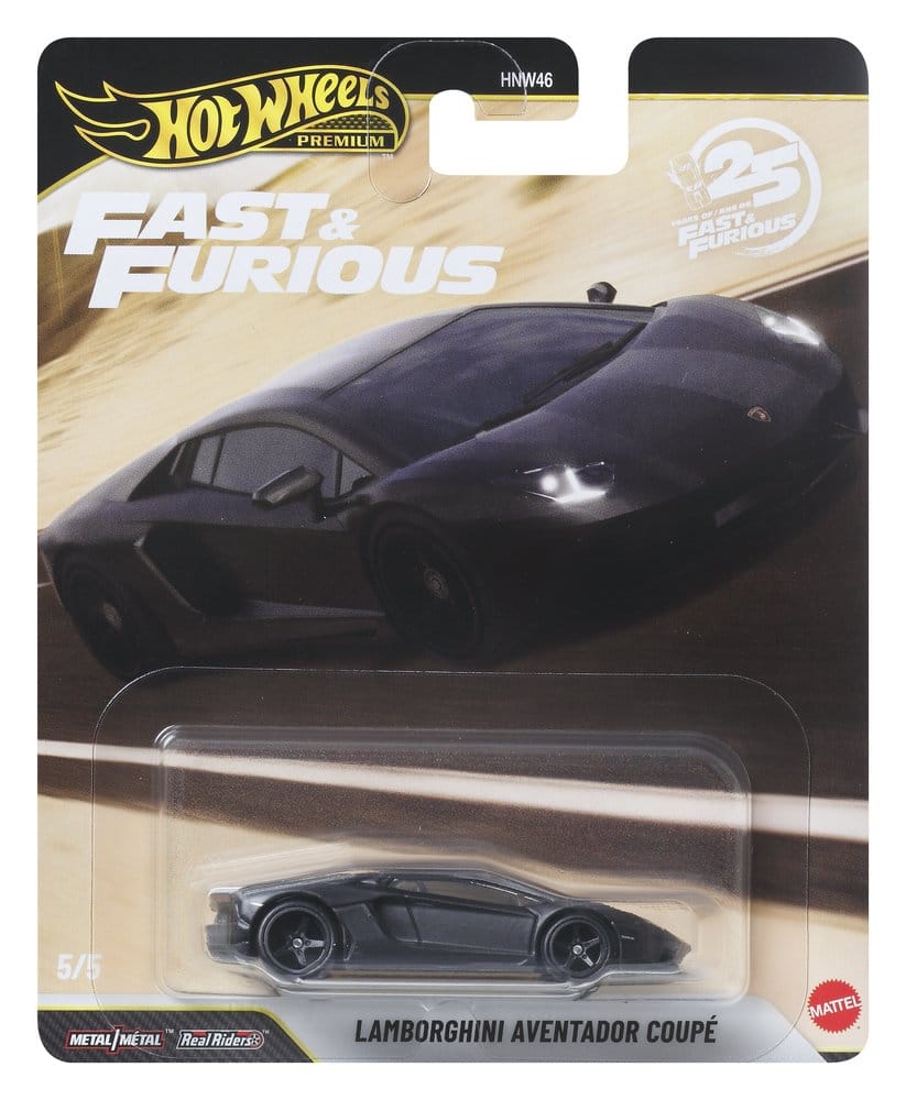 Fast & Furious Hot Wheels Premium Die-Cast Vehicles 1/64 979P Assortment (10)