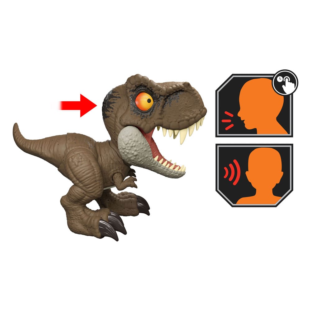 Jurassic World Action Figure with Sound Roar Command Tyrannosaurus Rex 16 cm