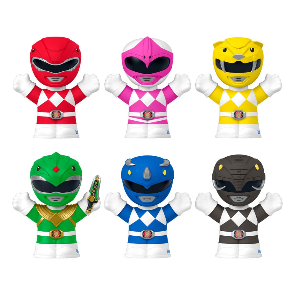 Mighty Morphin Power Rangers Fisher-Price Little People Collector Mini Figures 6-Pack 7 cm