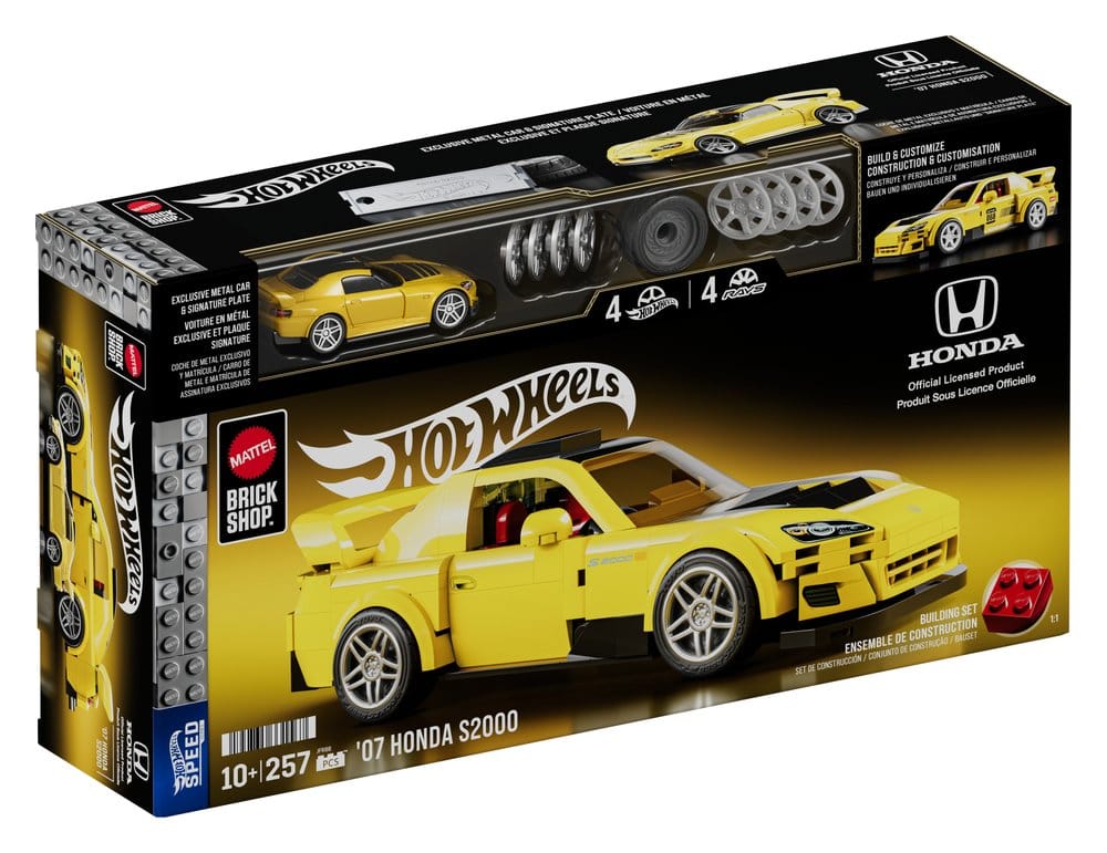 Hot Wheels Speed Series Mattel Brick Shop Building Set 1/32 '07 Honda S2000