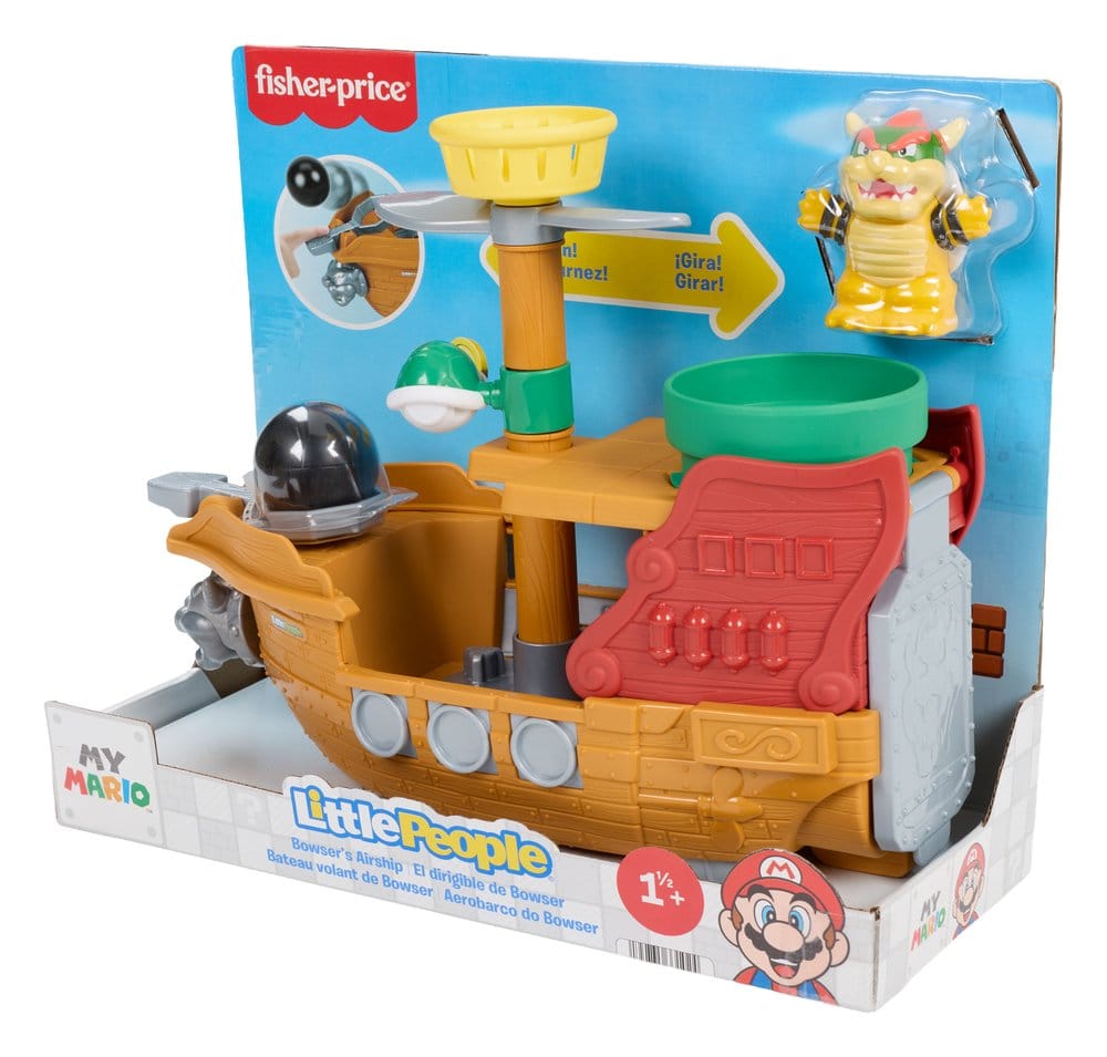 My Mario Little People Playset Bowser's Airship