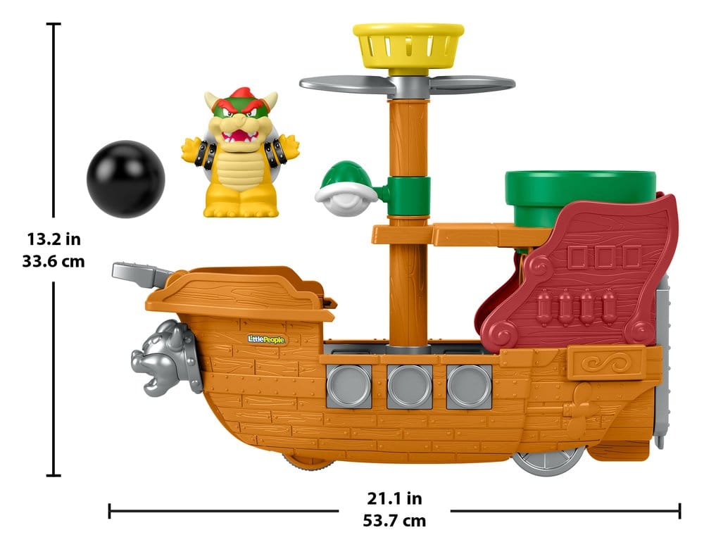 My Mario Little People Playset Bowser's Airship