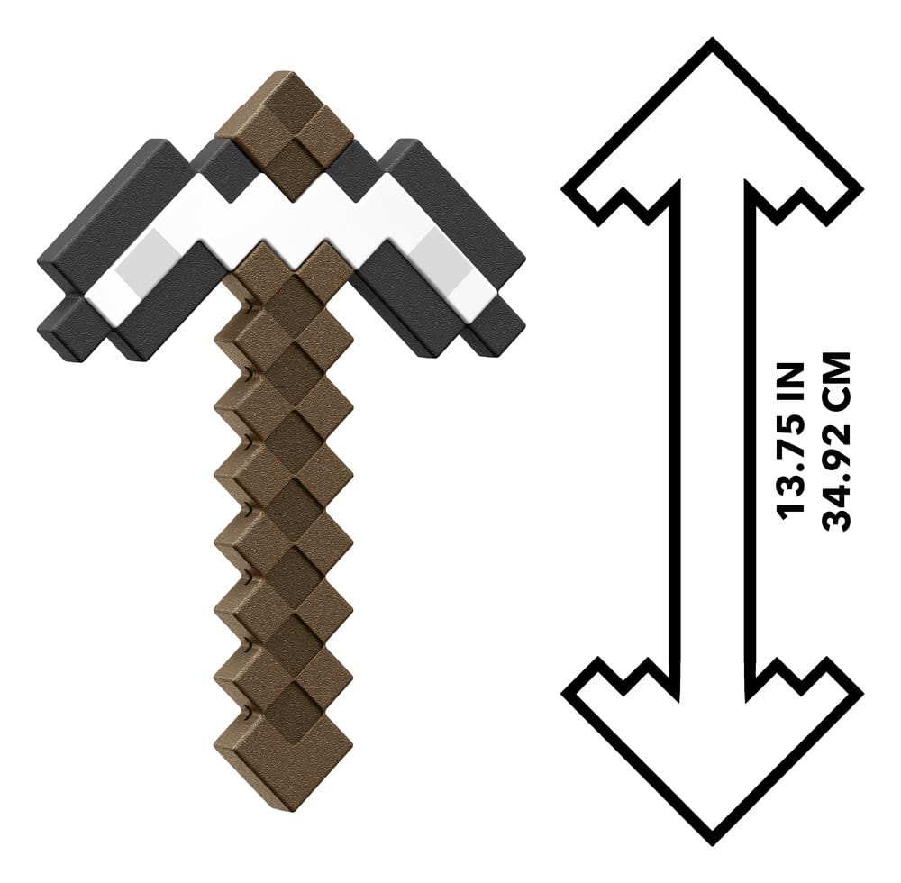 Minecraft Roleplay Replica Iron Pickaxe 35 cm