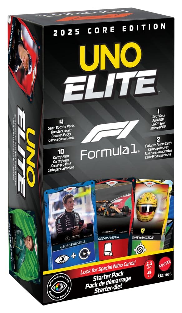 Formula 1 UNO Card Game Elite F1 Starter-Set