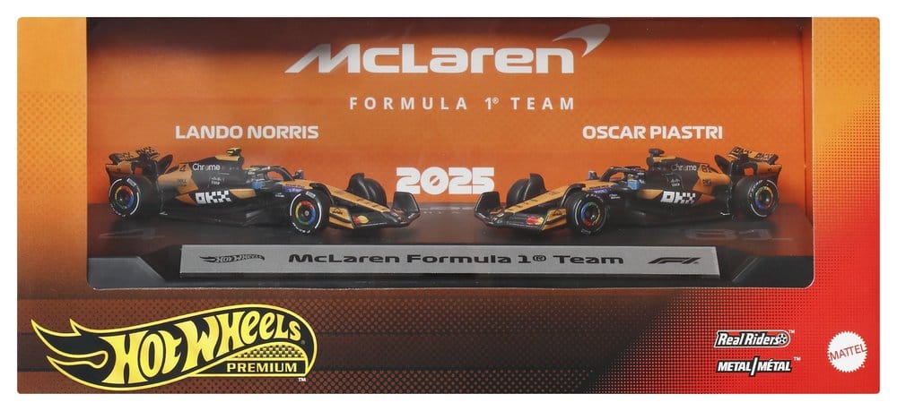 Formula 1 Hot Wheels Premium Die-Cast Vehicle 2-Pack 1:64 Team McLaren