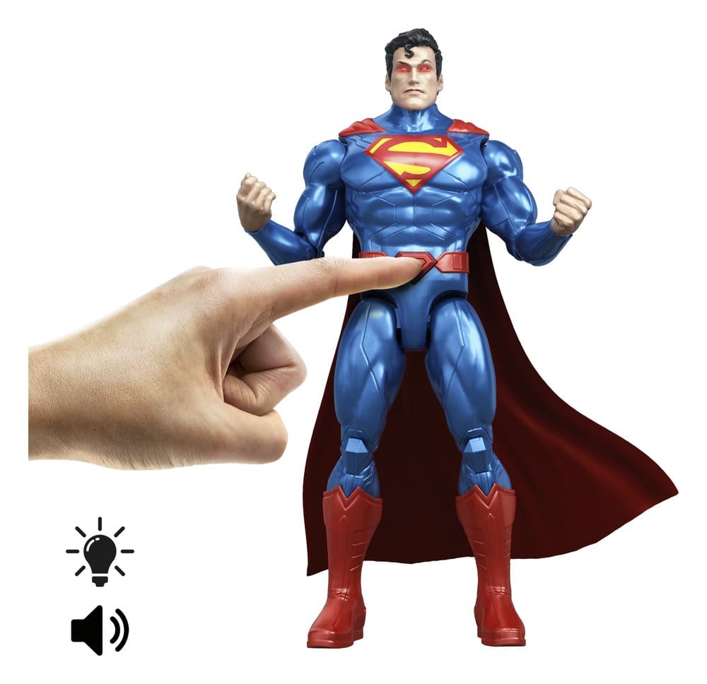 DC Premier Action Figure with Sound & Light Heat Vision Superman 16 cm