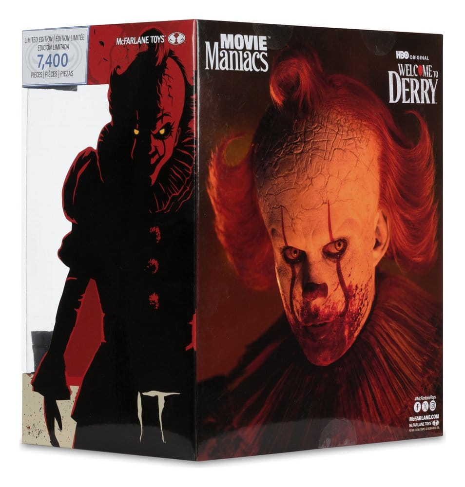 It Welcome to Derry Movie Maniacs Figure Pennywise (Bloody) 16 cm