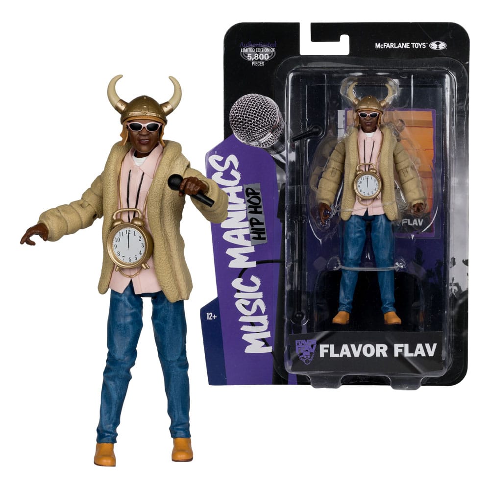 Music Maniacs Hip Hop Action Figure Flavor Flav 16 cm