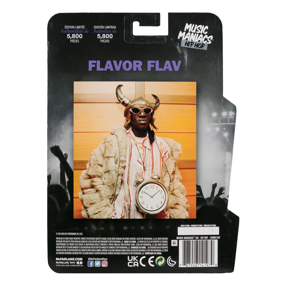 Music Maniacs Hip Hop Action Figure Flavor Flav 16 cm