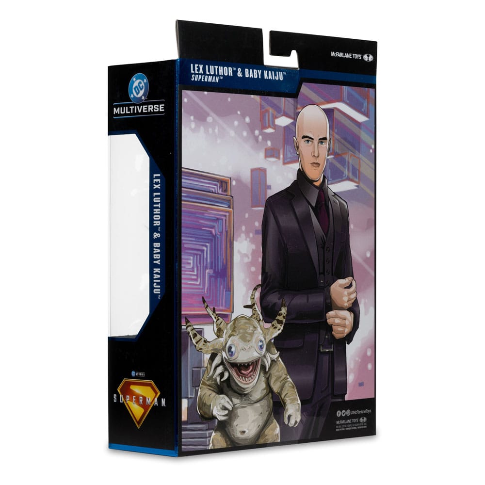 Superman (2025) DC Multiverse Deluxe Action Figure Lex Luthor with Baby Kaiju (Deluxe Theatrical Edition) 18 cm
