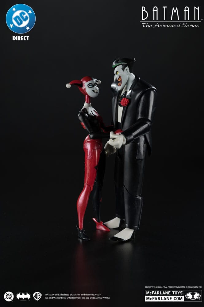 Batman: The Animated Series DC Direct Action Figures Harley Quinn & The Joker (Mad Love) (Gold Label) 18 cm