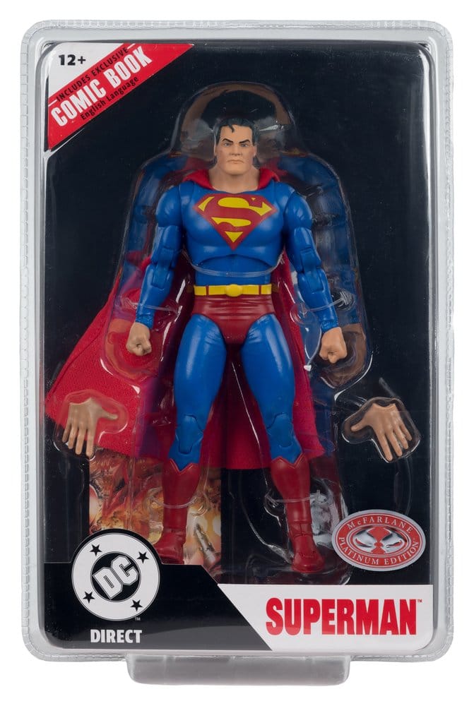 DC Direct Page Punchers Action Figure Superman (Justice #1) (Red Platinum Edition) 19 cm