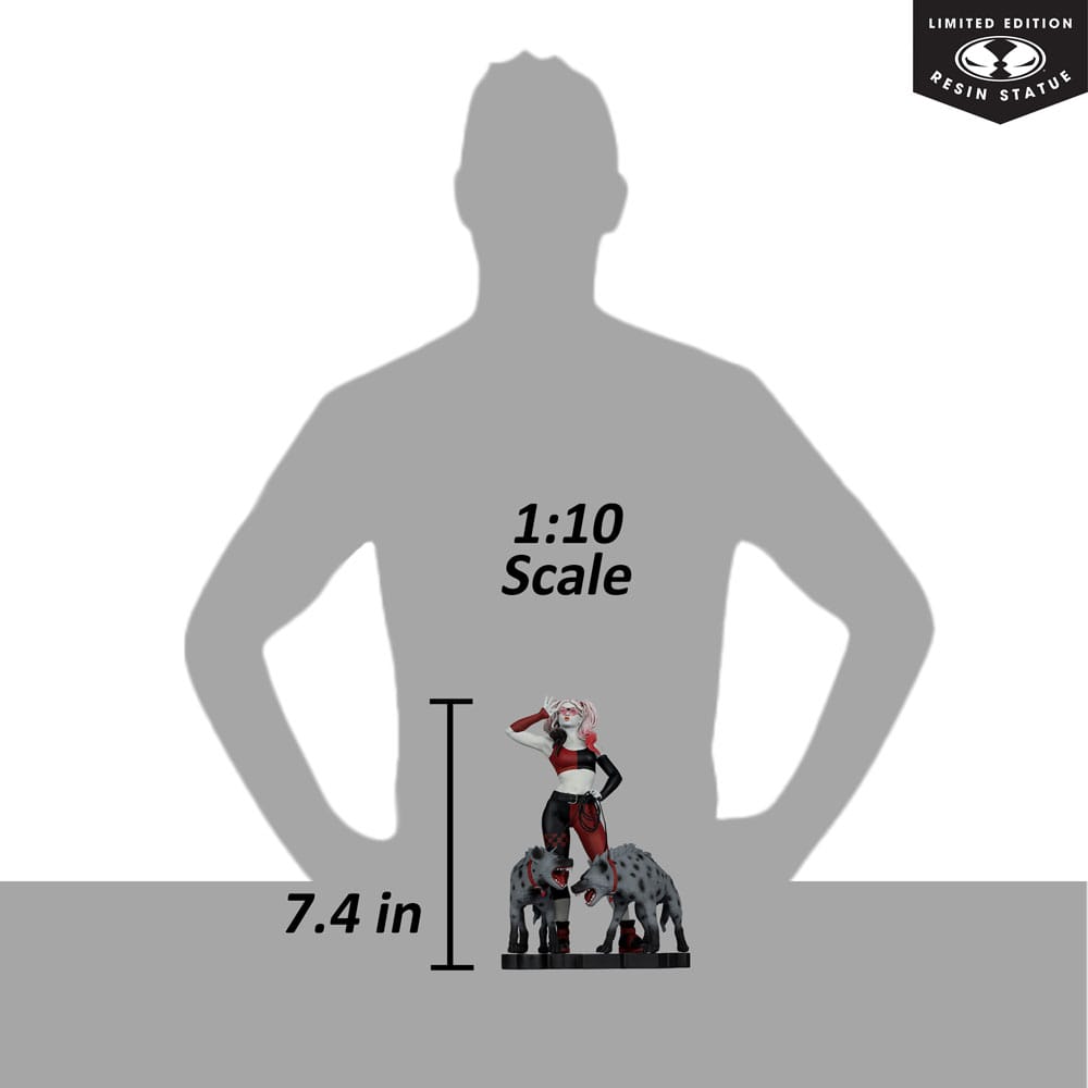 DC Direct Harley Quinn: Red, White & Black Statue 1/10 Harley Quinn by Jenny Frison 19 cm