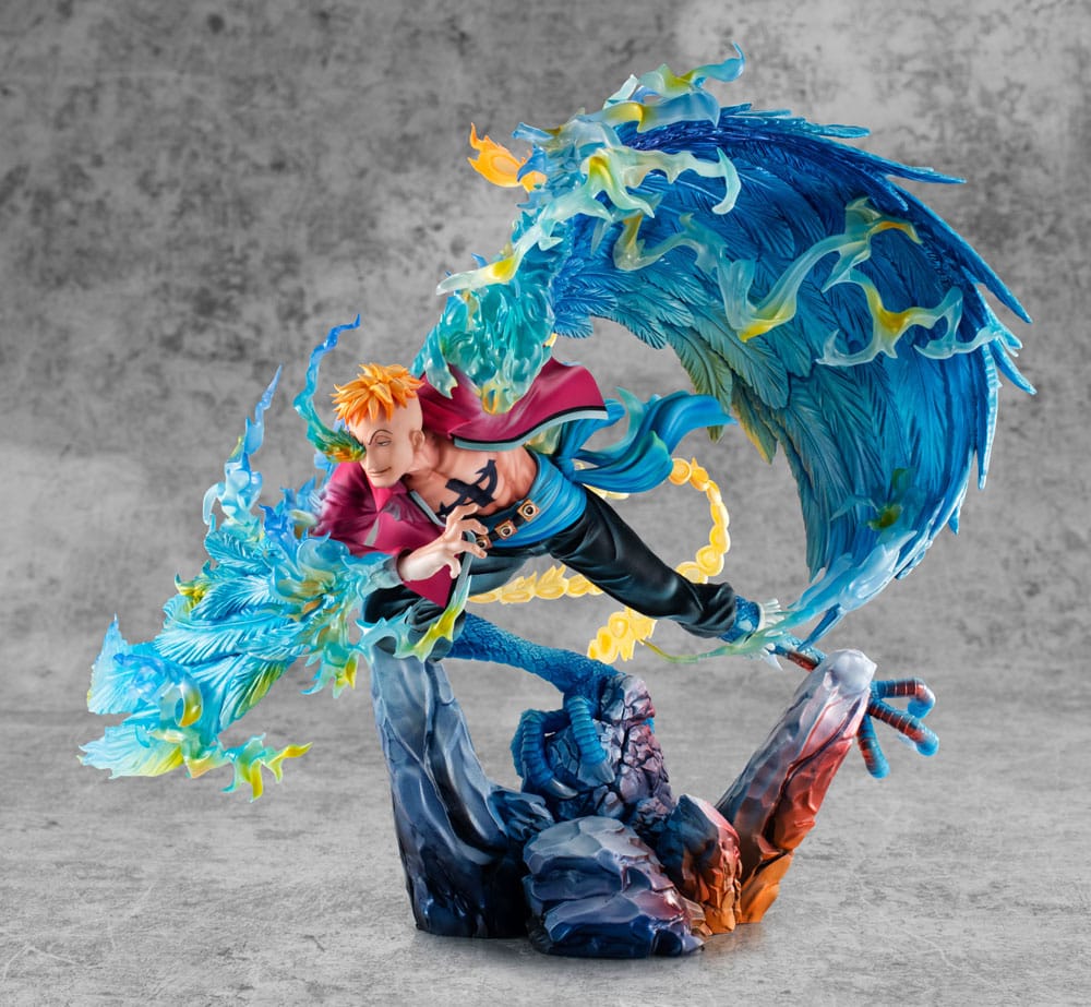 One Piece P.O.P MAS Maximum PVC Statue Marco the Phoenix Leader of 1st group of Whitebeard Pirates 32 cm