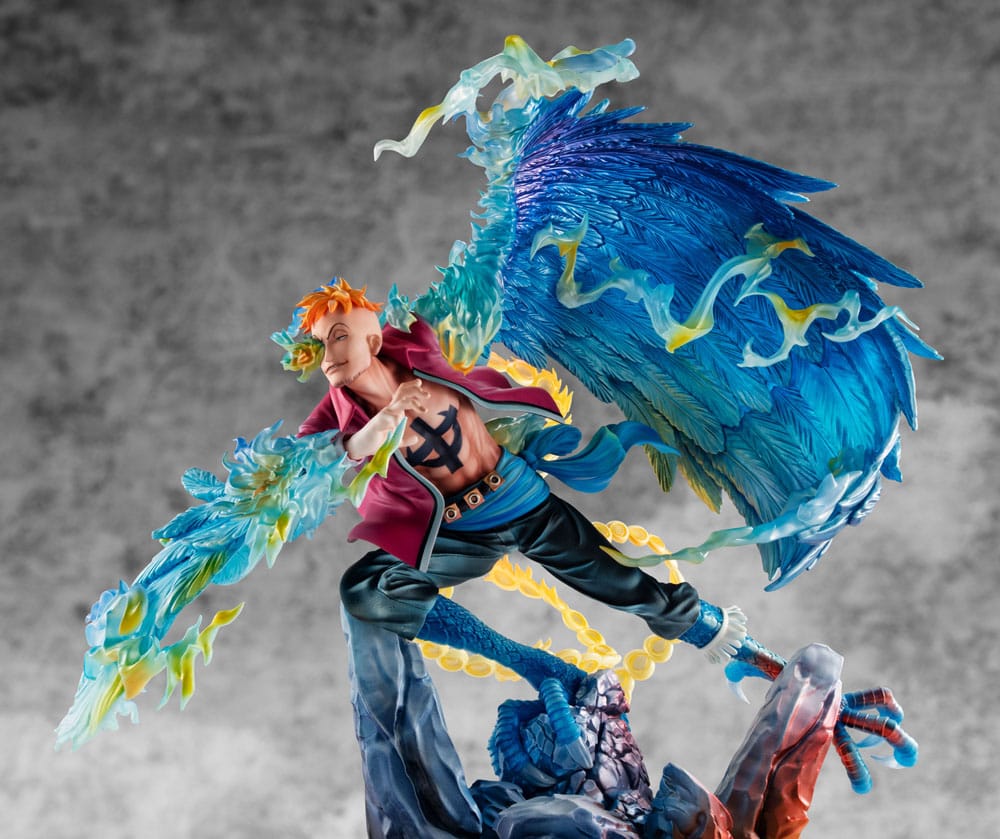 One Piece P.O.P MAS Maximum PVC Statue Marco the Phoenix Leader of 1st group of Whitebeard Pirates 32 cm